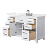 Custom image for White with Matte Black Trim / Giotto Quartz / No Mirror