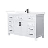Custom image for White with Matte Black Trim / White Quartz / No Mirror