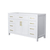 Custom image for White with Brushed Gold Trim / No Mirror