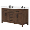 Custom image for Dark Walnut with Matte Black Trim / White Cultured Marble / No Mirror
