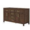 Custom image for Dark Walnut with Brushed Gold Trim / No Mirror
