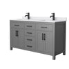 Custom image for Dark Gray with Matte Black Trim / White Cultured Marble / No Mirror