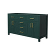Custom image for Green with Brushed Gold Trim / No Mirror