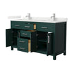 Custom image for Green with Brushed Nickel Trim / Giotto Quartz / No Mirror