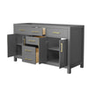 Custom image for Dark Gray with Brushed Gold Trim / No Mirror