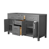 Custom image for Dark Gray with Brushed Nickel Trim / No Mirror