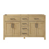Custom image for Whitewashed Oak with Matte Black Trim / No Mirror