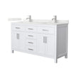 Custom image for White with Brushed Nickel Trim / Giotto Quartz / No Mirror