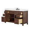 Custom image for Dark Walnut with Matte Black Trim / Giotto Quartz / No Mirror
