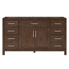 Custom image for Dark Walnut with Brushed Nickel Trim / No Mirror