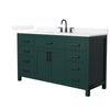 Custom image for Green with Matte Black Trim / White Quartz / No Mirror