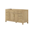 Custom image for Whitewashed Oak with Brushed Gold Trim / No Mirror
