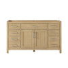 Custom image for Whitewashed Oak with Brushed Nickel Trim / No Mirror