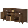 Custom image for Dark Walnut with Brushed Nickel Trim / No Mirror