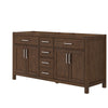 Custom image for Dark Walnut with Brushed Nickel Trim / No Mirror