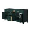 Custom image for Green with Brushed Gold Trim / No Mirror