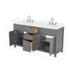 Custom image for Dark Gray with Brushed Nickel Trim / Carrara Cultured Marble / No Mirror