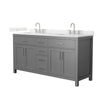 Custom image for Dark Gray with Brushed Nickel Trim / Giotto Quartz / No Mirror