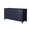 Custom image for Dark Blue with Brushed Gold Trim / No Mirror
