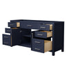 Custom image for Dark Blue with Brushed Nickel Trim / No Mirror