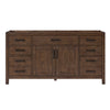 Custom image for Dark Walnut with Matte Black Trim / No Mirror
