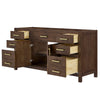 Custom image for Dark Walnut with Brushed Gold Trim / No Mirror