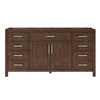 Custom image for Dark Walnut with Brushed Nickel Trim / No Mirror