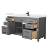 Custom image for Dark Gray with Matte Black Trim / Giotto Quartz / No Mirror