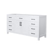 Custom image for White with Matte Black Trim / No Mirror