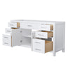 Custom image for White with Brushed Nickel Trim / No Mirror