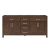 Custom image for Dark Walnut with Brushed Nickel Trim / No Mirror