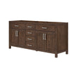 Custom image for Dark Walnut with Brushed Nickel Trim / No Mirror