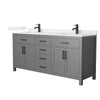 Custom image for Dark Gray with Matte Black Trim / Giotto Quartz / No Mirror