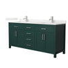 Custom image for Green with Brushed Nickel Trim / Giotto Quartz / No Mirror