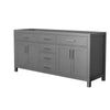 Custom image for Dark Gray with Brushed Nickel Trim / No Mirror