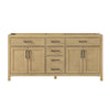 Custom image for Whitewashed Oak with Matte Black Trim / No Mirror