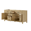 Custom image for Whitewashed Oak with Matte Black Trim / No Mirror