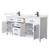 Custom image for White with Matte Black Trim / Giotto Quartz / No Mirror