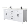 Custom image for White with Matte Black Trim / Giotto Quartz / No Mirror