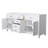 Custom image for White with Brushed Nickel Trim / No Mirror
