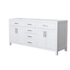 Custom image for White with Brushed Nickel Trim / No Mirror
