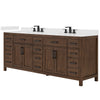 Custom image for Dark Walnut with Matte Black Trim / Giotto Quartz / No Mirror