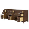 Custom image for Dark Walnut with Brushed Nickel Trim / No Mirror