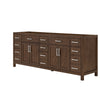 Custom image for Dark Walnut with Brushed Nickel Trim / No Mirror