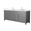 Custom image for Dark Gray with Brushed Nickel Trim / Giotto Quartz / No Mirror