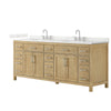 Custom image for Whitewashed Oak with Brushed Nickel Trim / Giotto Quartz / No Mirror