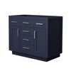 Custom image for Dark Blue with Brushed Nickel Trim / No Mirror