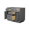 Custom image for Dark Gray with Matte Black Trim / No Mirror