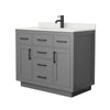 Custom image for Dark Gray with Matte Black Trim / Giotto Quartz / No Mirror