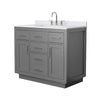 Custom image for Dark Gray with Brushed Nickel Trim / White Cultured Marble / No Mirror